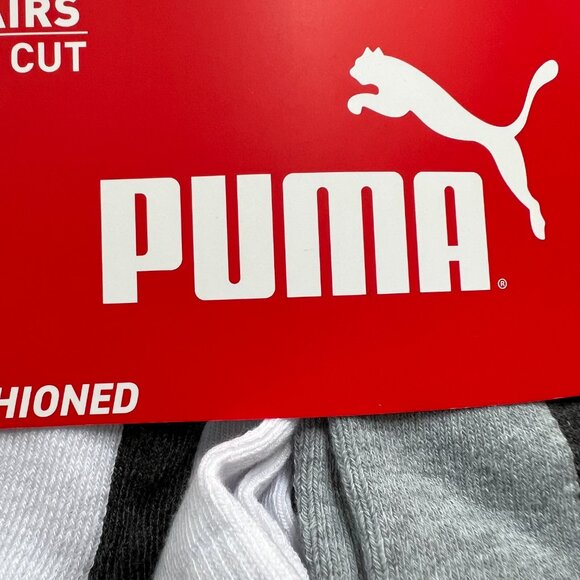 6 Pair Puma Men Sport-style Low Cut Versatility Comfort & Style Sock Large 10-13 - Picture 2 of 4